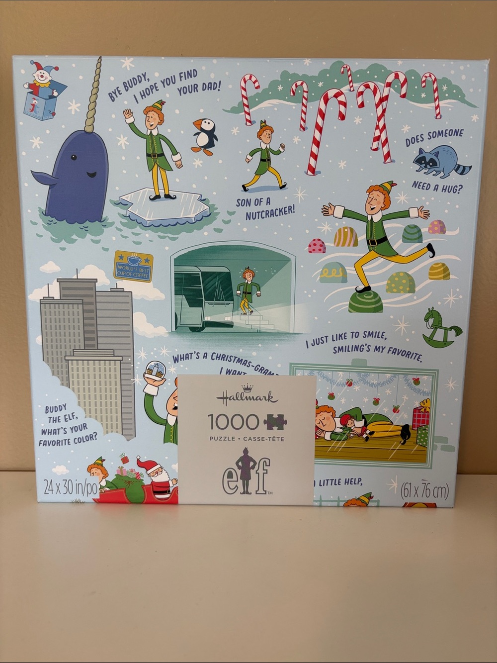 Hallmark 1000-Piece Journey To New York Elf Movie Puzzle